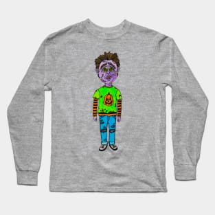 Halloween Zombie Dude Long Sleeve T-Shirt